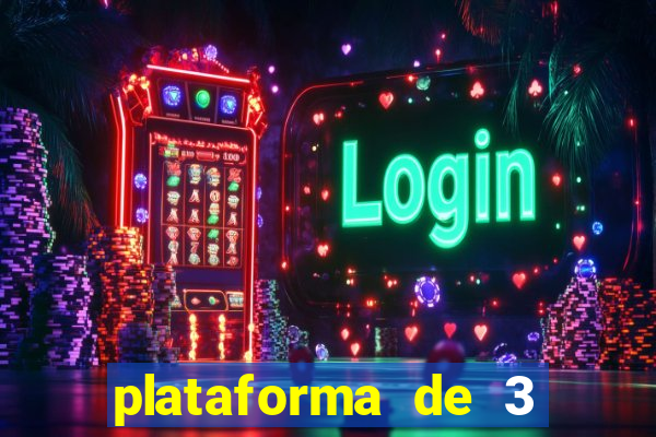 plataforma de 3 reais jogo